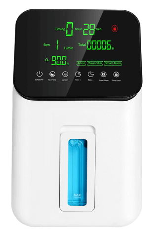 1-7L PORTABLE OXYGEN CONCENTRATOR / SUPPORT 2 PEOPLE USE AT SAME TIME / SUITABLE FOR HOME