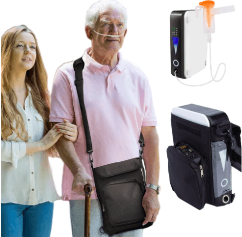 1L LIGHTWEIGHT OXYGEN CONCENTRATOR WITH ATOMIZATION FUNCTION FOR HOME, CAR & TRAVEL