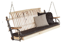 Amish Hickory Porch Swing