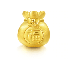 Charme 'Blessings & Culture' 999 Gold Fortune Bag Charm