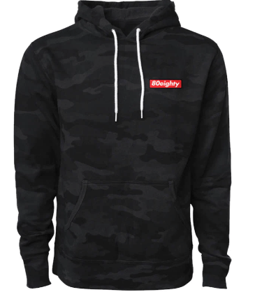 80Eighty® Black Camo Premium Hoodie