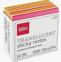 Transluent Sticky Notes