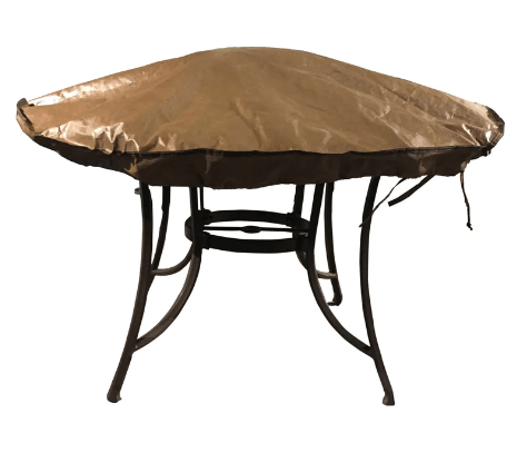 Round Fire Pit Cover Waterproof, 58-Inch