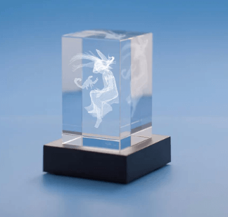 Scorpio Zodiac Sign Tower Crystal, 3D Engraved